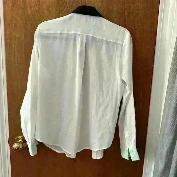 Bebe Sheer button down Blouse - Picture 2 of 2